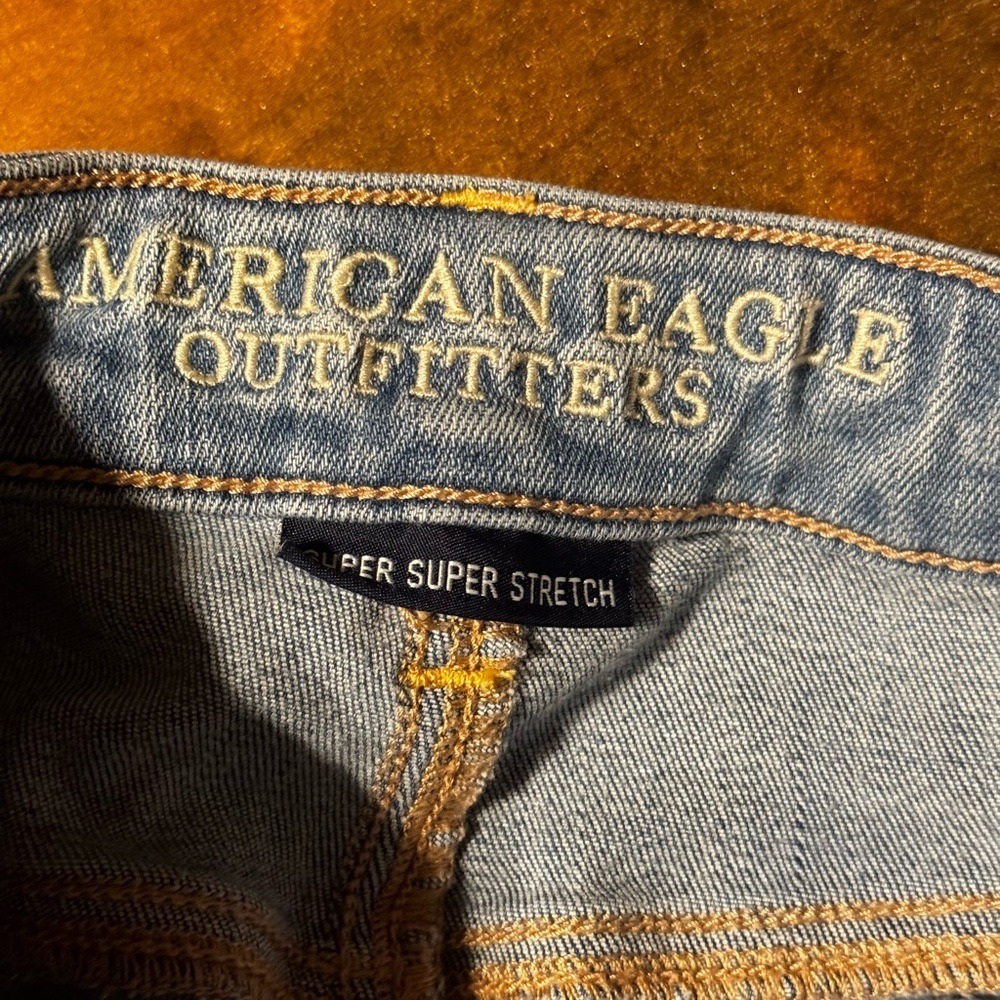 American Eagle Outfitters Light Blue Skinny Jeans jeggings - Picture 3 of 7